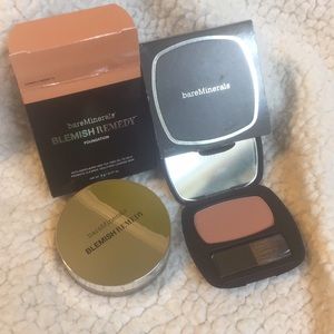 Bare Minerals blush and foundation